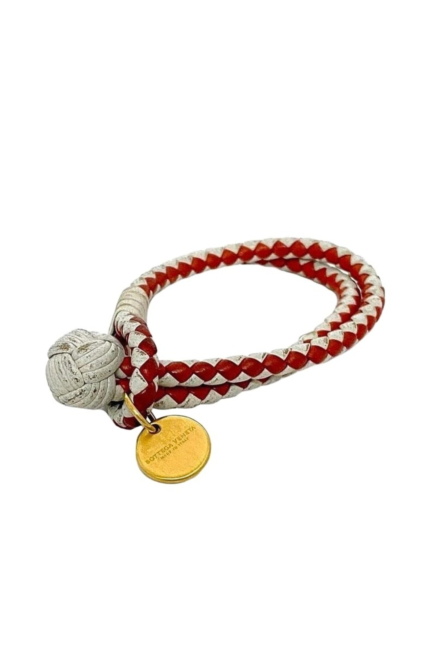 Bottega Veneta Bracelet White Red